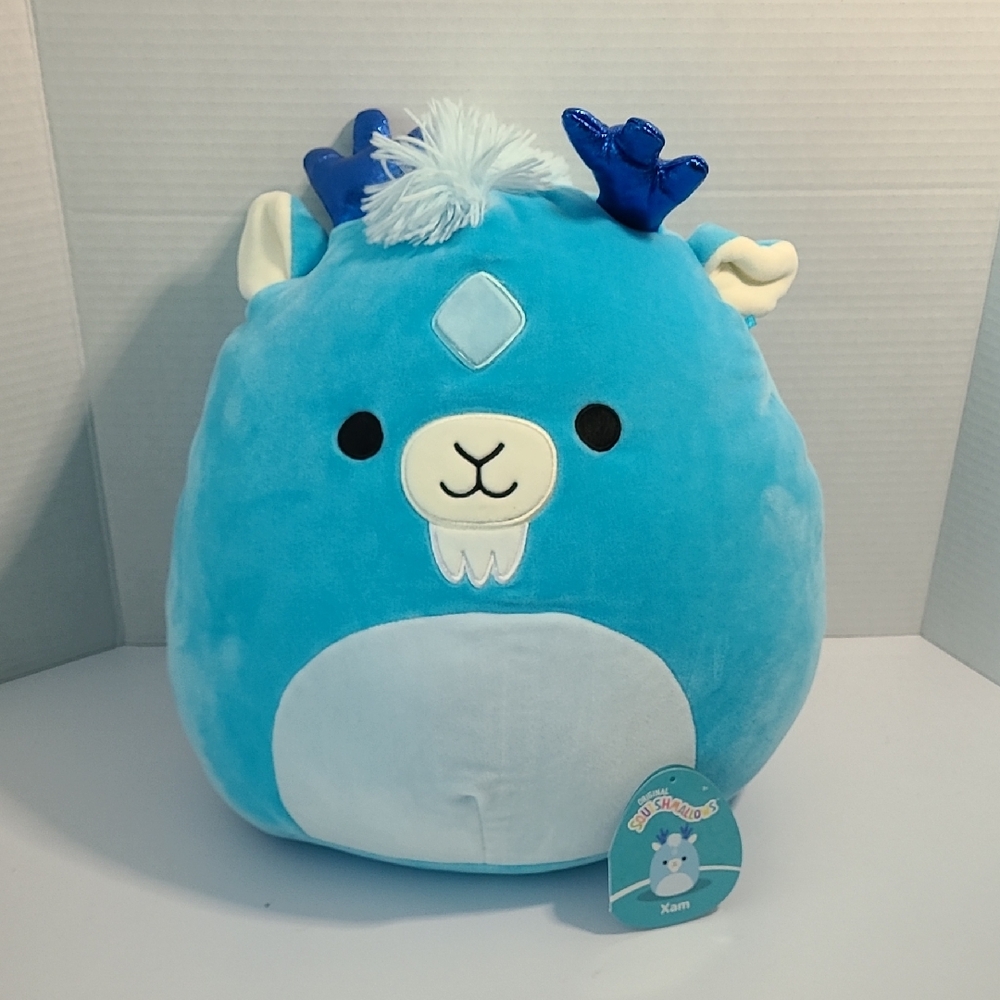 Xam The Kirin Blue Squishmallow Mythical Creature 12in